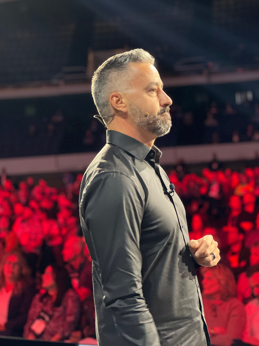 Brett Tanner on stage